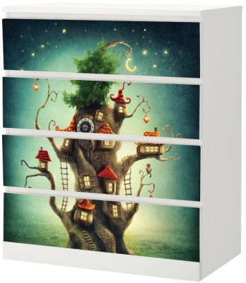 Houseart Μαγικό δεντρόσπιτο, Αυτοκόλλητο Συρταριέρας Malm, 40 x 20 εκ.