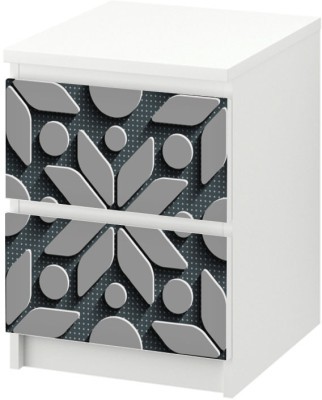 Γκρι μοτίβο, Αυτοκόλλητο Συρταριέρας Malm, 40 x 20 εκ. (40648)
