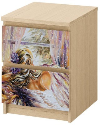 Houseart Γυναίκα που νοσταλγεί, Αυτοκόλλητο Συρταριέρας Malm, 40 x 20 εκ.