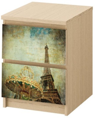 Παρίσι, πύργος του Άιφελ, Αυτοκόλλητο Συρταριέρας Malm, 40 x 20 εκ. (40661)