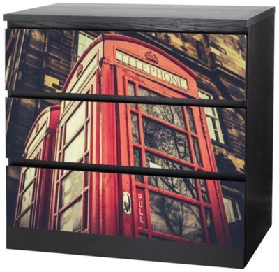 Telephone, London Συρταριέρες Malm Ikea Αυτοκόλλητα έπιπλων 40 x 20 cm (40663)