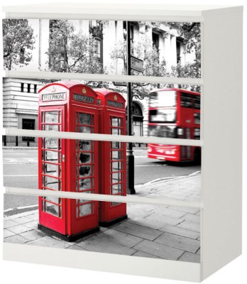 Τηλεφωνικός θάλαμος, Αυτοκόλλητο Συρταριέρας Malm, 40 x