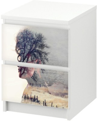 Πρόσωπο και δέντρο, Αυτοκόλλητο Συρταριέρας Malm, 40 x 20 εκ. (40665)