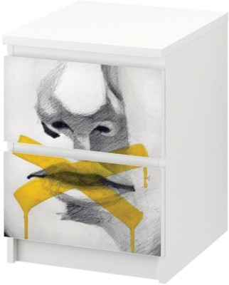 Πρόσωπο χείλη Συρταριέρες Malm Ikea Αυτοκόλλητα έπιπλων 40 x 20 cm (40666)