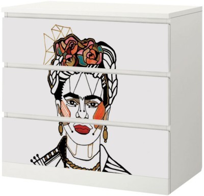 Frida Kahlo Συρταριέρες Malm Ikea Αυτοκόλλητα έπιπλων 40 x 20 cm (40667)