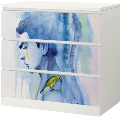 Houseart Ζωγραφική άνδρας, Αυτοκόλλητο Συρταριέρας Malm, 40 x 20 εκ.