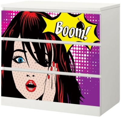 Houseart Μπουμ, κόμικς, Αυτοκόλλητο Συρταριέρας Malm, 40 x 20 εκ.