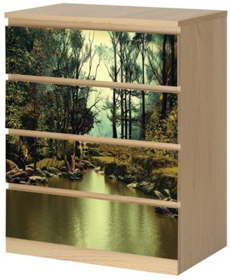 Ποτάμι, Αυτοκόλλητο Συρταριέρας Malm, 40 x 20 εκ.