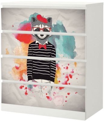 Art γάτος, Αυτοκόλλητο Συρταριέρας Malm, 40 x 20 εκ. (40696)