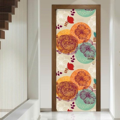 Διακόσμηση παιδικού δωματίου House Art - ΣΗΜΑΝΤΙΚΟ: Σε περίπτωση διαφοράς τιμής από το κατάστημα ισχύει παντα και μόνο η τιμή του καταστήματος Διάφορα λουλούδια, Μοτίβα, Αυτοκόλλητα πόρτας, 60 x 170