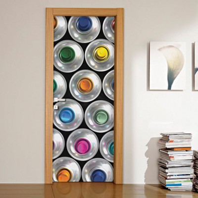 Χρώματα Φόντο – Τοίχοι Αυτοκόλλητα πόρτας 60 x 170 cm (15550)
