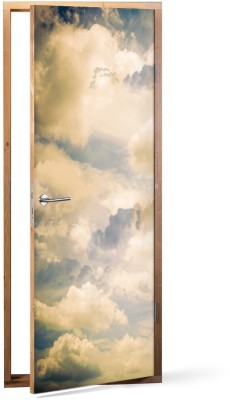 Σύννεφα, Φύση, Αυτοκόλλητα πόρτας, 60 x 170 εκ. (53555)