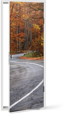 Δρόμος στο δάσος, Φύση, Αυτοκόλλητα πόρτας, 60 x 170 εκ.