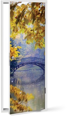 Γέφυρα στη φύση Φύση Αυτοκόλλητα πόρτας 60 x 170 cm (11901)