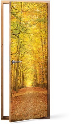 Κίτρινο Δάσος Φύση Αυτοκόλλητα πόρτας 60 x 170 cm (15533)