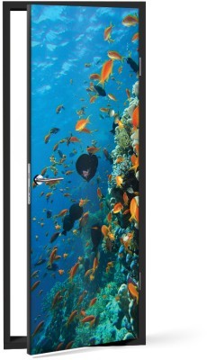 Ο βυθός της θάλασσας Φύση Αυτοκόλλητα πόρτας 60 x 170 cm (15539)