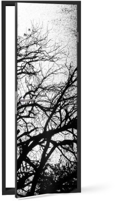 Houseart - ΣΗΜΑΝΤΙΚΟ: Σε περίπτωση διαφοράς τιμής από το κατάστημα ισχύει παντα και μόνο η τιμή του καταστήματος Ασπρόμαυρη φύση, Φύση, Αυτοκόλλητα πόρτας, 60 x 170 εκ.