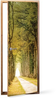 Δασικό μονοπάτι Φύση Αυτοκόλλητα πόρτας 60 x 170 cm (19489)