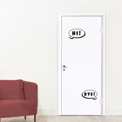 hi-bye-b Sticker Πόρτας Αυτοκόλλητα πόρτας Small (30×35) (20255)