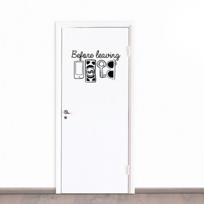Houseart Items, Sticker Πόρτας, Αυτοκόλλητα πόρτας, Small (50x34)