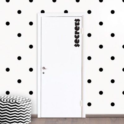 Secrets, Sticker Πόρτας, Αυτοκόλλητα πόρτας, Small (8×39)