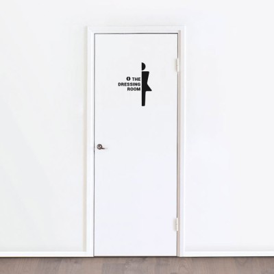 Τhe dressing room Sticker Πόρτας Αυτοκόλλητα πόρτας Small (30×38) (20248)