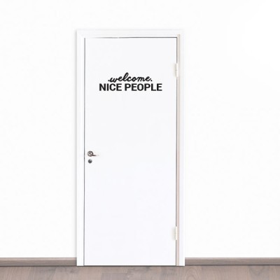 Nice People Sticker Πόρτας Αυτοκόλλητα πόρτας Small (51×18) (20259)
