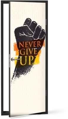 Never Give Up Διάφορα Αυτοκόλλητα πόρτας 60 x 170 cm (37421)