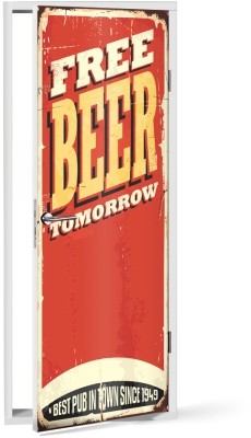 Free Beer Tomorrow Διάφορα Αυτοκόλλητα πόρτας 60 x 170 cm (37422)