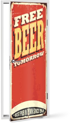 Houseart Free Beer Tomorrow, Διάφορα, Αυτοκόλλητα πόρτας, 60 x 170 εκ.