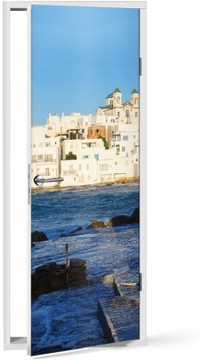 Houseart Γραφική Νάουσα, Πάρος, Ελλάδα, Αυτοκόλλητα πόρτας, 60 x 170 εκ.