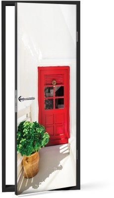 Γραφικό σπίτι, Πάρος Ελλάδα Αυτοκόλλητα πόρτας 60 x 170 cm (32290)