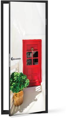 Houseart Γραφικό σπίτι, Πάρος, Ελλάδα, Αυτοκόλλητα πόρτας, 60 x 170 εκ.