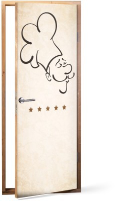 Διακόσμηση παιδικού δωματίου House Art - ΣΗΜΑΝΤΙΚΟ: Σε περίπτωση διαφοράς τιμής από το κατάστημα ισχύει παντα και μόνο η τιμή του καταστήματος Menu, Φαγητό, Αυτοκόλλητα πόρτας, 60 x 170 εκ.