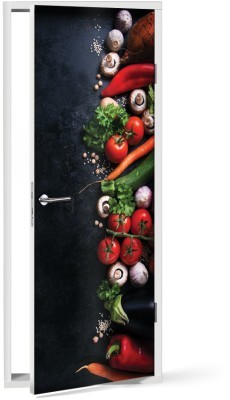 Βασικά Υλικά Φαγητό Αυτοκόλλητα πόρτας 60 x 170 cm (37429)