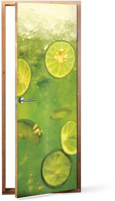 Lime slices Φαγητό Αυτοκόλλητα πόρτας 60 x 170 cm (12264)