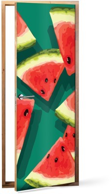 Διακόσμηση παιδικού δωματίου House Art - ΣΗΜΑΝΤΙΚΟ: Σε περίπτωση διαφοράς τιμής από το κατάστημα ισχύει παντα και μόνο η τιμή του καταστήματος Κομμάτια καρπούζι, Φαγητό, Αυτοκόλλητα πόρτας, 60 x 170