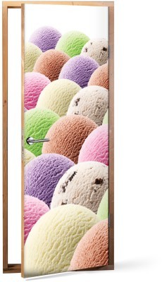 Παγωτό, Φαγητό, Αυτοκόλλητα πόρτας, 60 x 170 εκ.