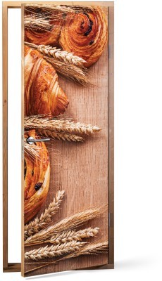 Κρουασάν Φαγητό Αυτοκόλλητα πόρτας 60 x 170 cm (15530)