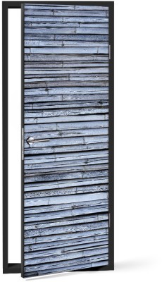 Γκρι καλαμιές Φόντο – Τοίχοι Αυτοκόλλητα πόρτας 60 x 170 cm (12096)