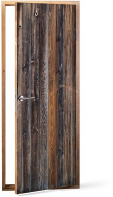 Σκούρο Ξύλο Φόντο – Τοίχοι Αυτοκόλλητα πόρτας 60 x 170 cm (12012)