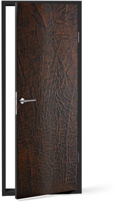 Καφέ δέρμα Φόντο – Τοίχοι Αυτοκόλλητα πόρτας 60 x 170 cm (12016)