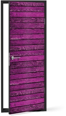 Μωβ Ξύλο Φόντο – Τοίχοι Αυτοκόλλητα πόρτας 60 x 170 cm (12019)