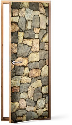 Πέτρα Φόντο – Τοίχοι Αυτοκόλλητα πόρτας 60 x 170 cm (15558)