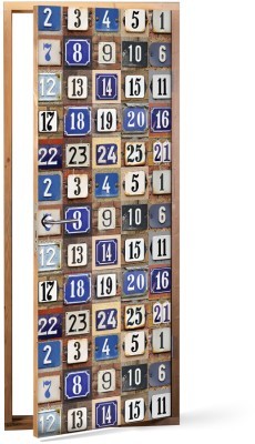 Αριθμοί σπιτιών Φόντο – Τοίχοι Αυτοκόλλητα πόρτας 60 x 170 cm (17776)