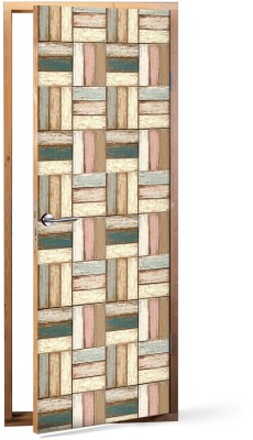 Houseart Ξύλινο φόντο, Φόντο - Τοίχοι, Αυτοκόλλητα πόρτας, 60 x 170 εκ.
