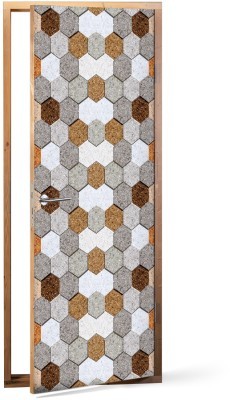 Σύνθεση με πλακάκια, Φόντο – Τοίχοι, Αυτοκόλλητα πόρτας, 60 x 170 εκ. (53309)