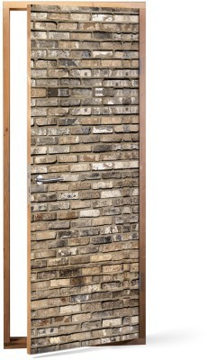 Πέτρινη όψη, Φόντο – Τοίχοι, Αυτοκόλλητα πόρτας, 60 x 170 εκ. (53315)