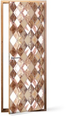 Διακόσμηση παιδικού δωματίου House Art - ΣΗΜΑΝΤΙΚΟ: Σε περίπτωση διαφοράς τιμής από το κατάστημα ισχύει παντα και μόνο η τιμή του καταστήματος Καφέ μάρμαρα, Φόντο - Τοίχοι, Αυτοκόλλητα πόρτας, 60 x