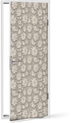 Διακόσμηση παιδικού δωματίου House Art - ΣΗΜΑΝΤΙΚΟ: Σε περίπτωση διαφοράς τιμής από το κατάστημα ισχύει παντα και μόνο η τιμή του καταστήματος Γκρι λουλούδια, Φόντο - Τοίχοι, Αυτοκόλλητα πόρτας, 60